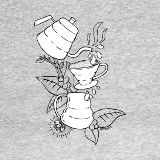 Pourover Coffee - gray T-Shirt